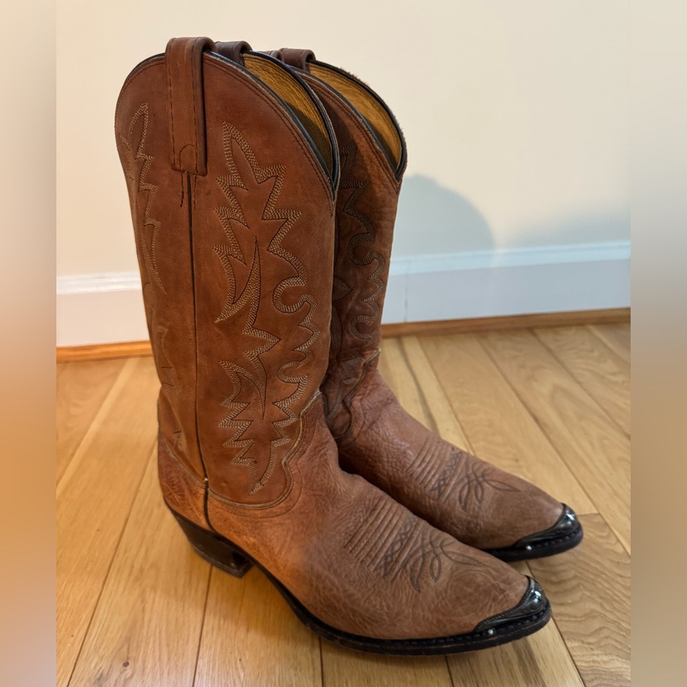 Dan Post Vintage Leather Cowboy Boots